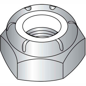 1/4-20 Thin Pattern Nylon Insert Hex Lock Nut 18 8 Stainless Steel, Pkg of 1000