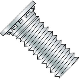 5/16-18X1 Self Clinching Stud Full Thread Hardened Steel Heat Zinc Bake Pack of 1000