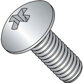 4-40X7/16 Phillips Truss Machine Screw Fully Threaded 18 8 Stainless Steel, Pkg of 5000