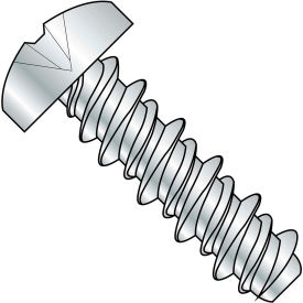 #8 x 3/4 #6HD Phillips Pan High Low Screw Fully Threaded Zinc Bake - Pkg of 8000
