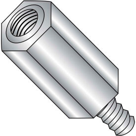 10-32 x 1/2 Three Eighths Hex Male Female Standoff - Stainless Steel - Pkg of 100