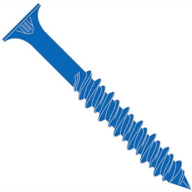 3/16X1 1/4 Phillips Flat Concrete Screw With Drill Bit Blue Perma Seal, Pkg of 100