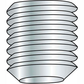 1/4-28X3/16 Fine Thread Socket Set Screw Flat Point Plain, Pkg of 5000