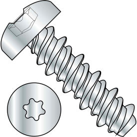 #10 x 1/2 #8HD Six Lobe Pan High Low Screw Fully Threaded Zinc Bake - Pkg of 8000