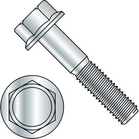 M10-1.5X25 DIN 6921 Class 8 Metric Flange Bolt Screw Zinc Rohs, Pkg of 400
