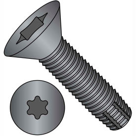 5/16-18X6 Six Lobe Flat Floor Board Screw Type F Black Phosphate, Pkg of 200