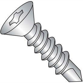 #10 x 3 Phillips Flat Self Drilling Screw Full Thread Stainless Steel - Pkg of 500