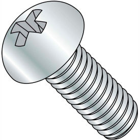 1/4-20X2 1/4 Phillips Round Machine Screw Fully Threaded Zinc, Pkg of 1000