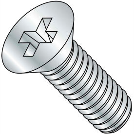 M3-0.5X6 Phillips Flat Machine Screw Zinc, Pack of 4000
