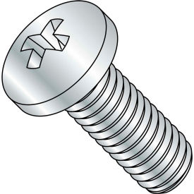 M6-1.0X50 Metric Phillips Pan Machine Screw Zinc, Pkg of 500
