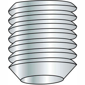 M8X12 Metric Socket Set Screw Knurl Cup Point Plain, Pkg of 50