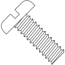 10-32 x 1 Slotted Pan Machine Screw - Full Thread - Nylon - Pkg of 2500
