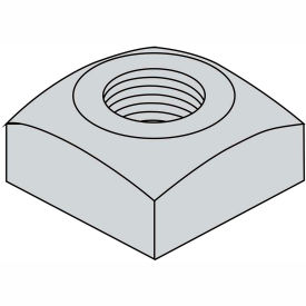 1/2-13 Regular Square Nut Hot Dipped Galvanized, Pkg of 300