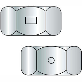 3/4-10 Two Way Reversible Hex Lock Nut Zinc Wax, Pkg of 100