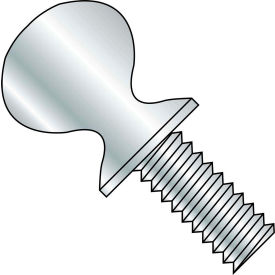 1/4-20 x 5/8" Thumb Screw with Shoulder - Zinc - Pack of 600