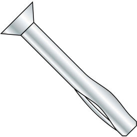 1/4X2 1/2 Flat Head Split Drive Anchor Zinc, Pkg of 100