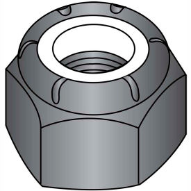 8-32 Nylon Insert Hex Lock Nut Black Oxide, Pkg of 2000