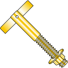 3/8x4 1/2 T Anchor Zinc Yellow, Pkg of 50