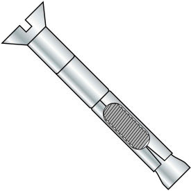 1/4X3 Flat Head Sleeve Anchor Zinc, Pkg of 100