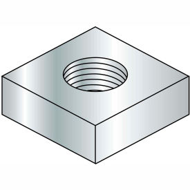 1/4-28 Square Machine Screw Nut Zinc, Pkg of 3000