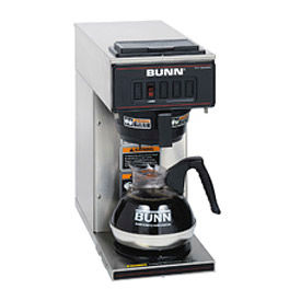 Coffee Brewer, Pourover, Low Profile, 1 Warmer, Stainless Steel