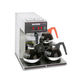 12 Cup Automatic Coffee Brewer With 3 Lower Warmers