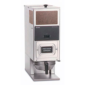 Coffee Grinder, Tall, Portion Control, One Hopper, Stainless Steel, 120V