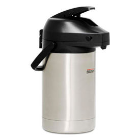 Airpot, 3 Liter, Stainless Steel Liner, Lever Action, Brew-Through, 14-1/4"H