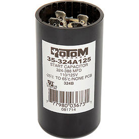 Rotom 324-388 MFD, 110/125V, Start Capacitor, Round