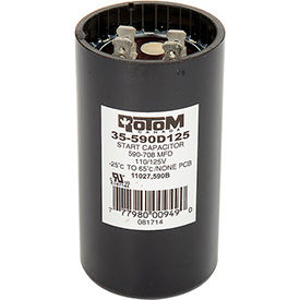Rotom 590-708MFD 110/125V Start Capacitor Round