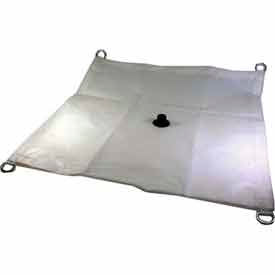 4' X 4' Translucent Flame Retardant Drain Tarp