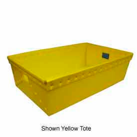 Corrugated Plastic Nestable Tote, 30-5/8"L x 18-7/8"W x 9-1/8"H, Natural