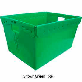 Corrugated Plastic Nestable Tote, 24"L x 17-1/2"W x 13"H, Yellow