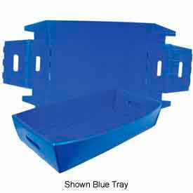 Corrugated Plastic Knockdown Tray, 24"L x 12"W x 4-1/2"H, Natural