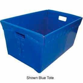 Corrugated Plastic Nestable Tote, 24"L x 16"W x 12"H, Natural
