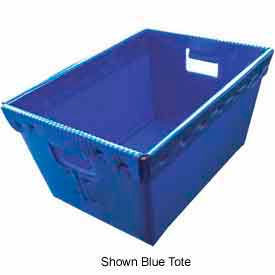 Corrugated Plastic Nestable Tote, 15-1/2"L x 11-1/2"W x 8"H, Green