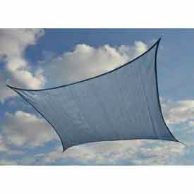 ShadeLogic Sun Shade Sail, Square 16 ft. x 16 ft. Heavyweight, Sea