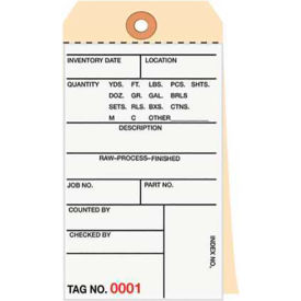 3 Part Carbonless Invoice Tag, #8, 6-1/4"L x 3-1/8"W, 500/Pack