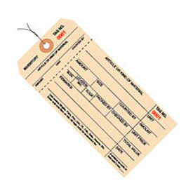 1 Part Inv. Tag 0001-0999, Pre Wired#8 6-1/4"L x 3-1/8"W 1000/Pk