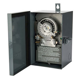 NSI TORK® 24 Hour Skip A Day Time Switch, 40A, 120V, 3PST, Indoor/Outdoor Metal Enclosure