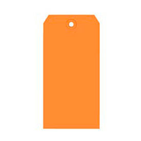 Shipping Tag #6, 5-1/4"L x 2-5/8"W, Orange, 1000/Pack