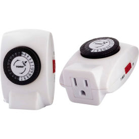 24 Hour Plug-In Timer Single Grounded Outlet, 125V, Indoor, 30 Minute Tabs