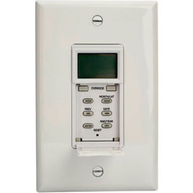 NSI TORK SS703Z Astro Wall Switch Timer, No Neutral 3-Way, 15A, 120/277V, Rated for LED, White