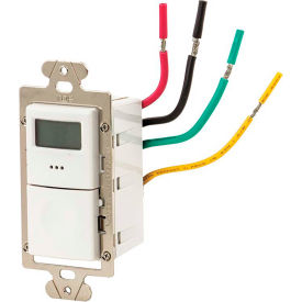 SS403 Interval Wall Timer, 24 Hour Maximum, No Neutral, 3-Way, 15A, 120-277V, White
