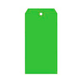 Shipping Tags, #8, 6-1/4"L x 3-1/8"W, Light Green, Pack of 1000