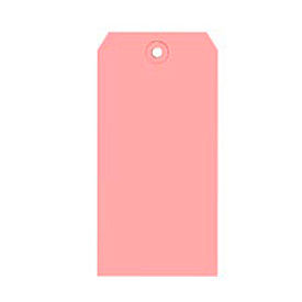 Shipping Tags, 4-3/4"L x 2-3/8"W, Pink, 1000/Pack