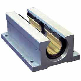 DryLin R Open Twin Pillow Block Polymer Bearing with shell - 1"Dia. Shaft