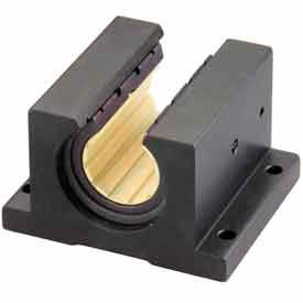 DryLin R Open Pillow Block Polymer Bearing with shell - 1-1/4" Dia. Shaft