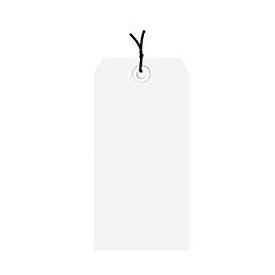 Shipping Tag Pre Strung, #2, 3-1/4"L x 1-5/8"W, White, 1000/Pack