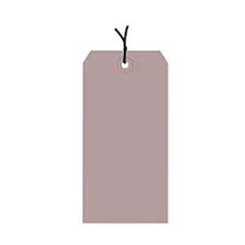 Shipping Tag Pre Strung, #5, 4-3/4"L x 2-3/8"W, Gray, 1000/Pack